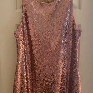 Rose Gold Sequin Dress